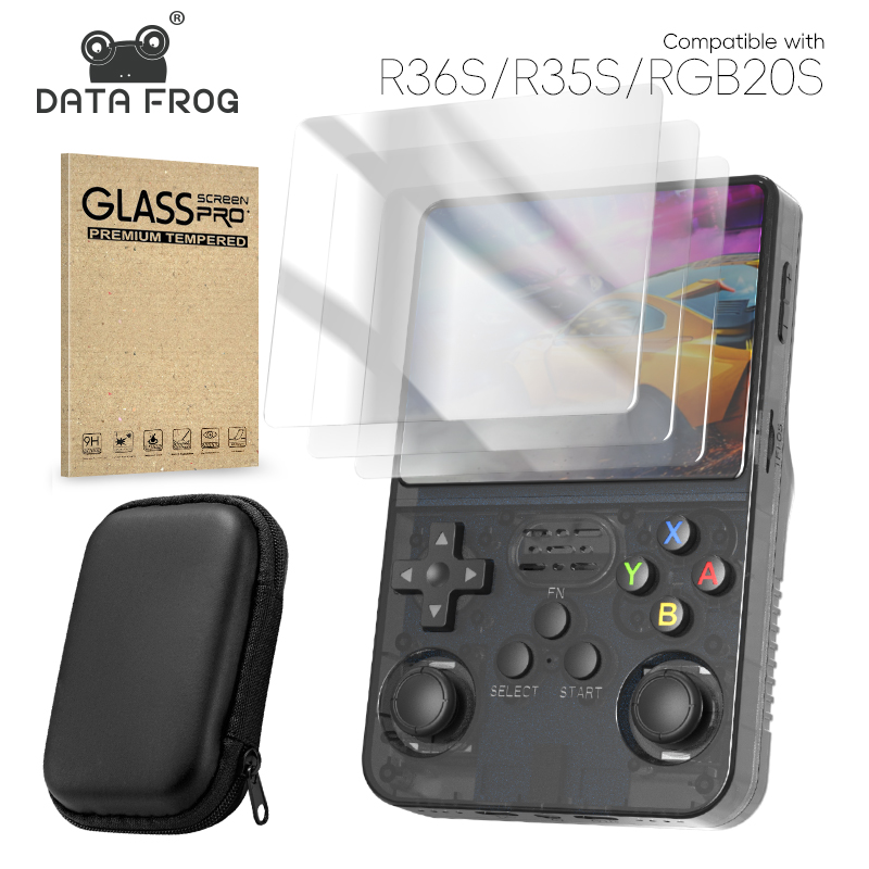 Retro Handheld Game Console R36S - 데이터 개구리 R36S 화면 보호기 R35S