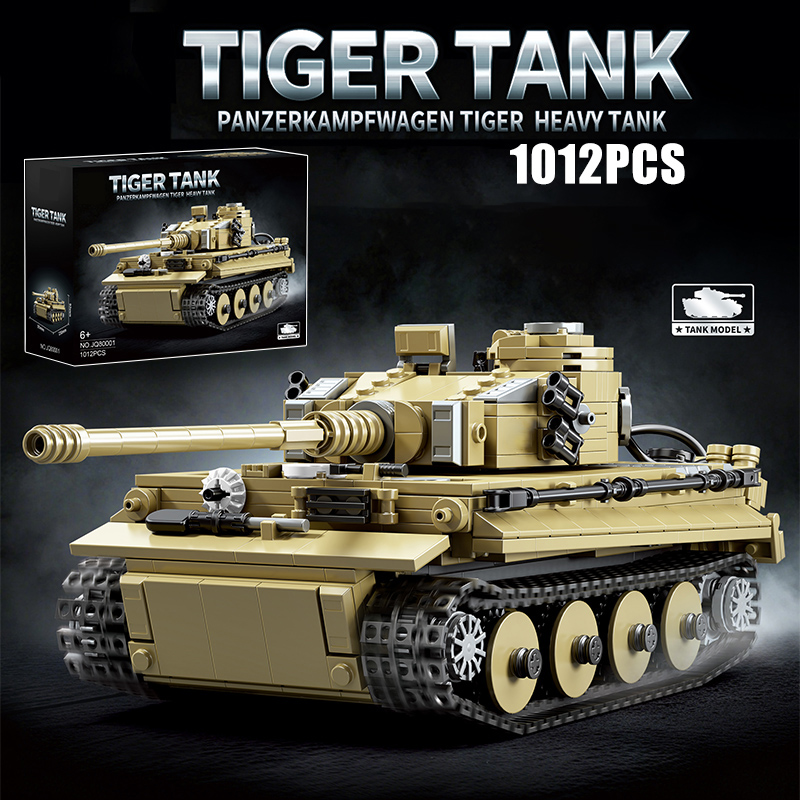 Lego Compatible Military Tank - 군사용 1000피스 독일 타이거 중전차 모델