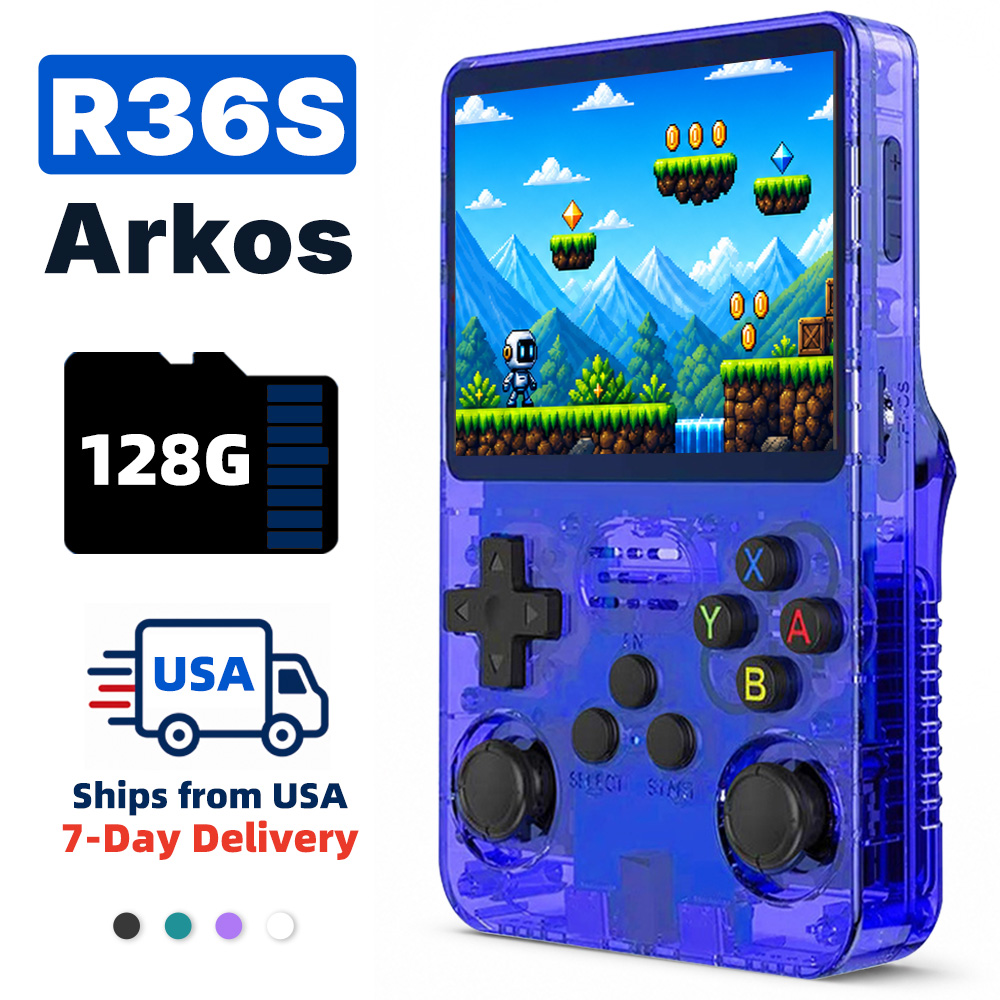 Retro Handheld Game Console R36S - 2026 레트로 휴대용 게임기 3.5인치 IPS