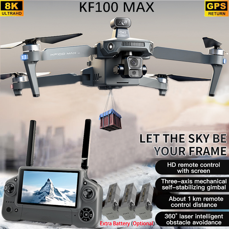 Fpv Brushless Rc Drone 4K - KF100 MAX GPS 드론 4K 카메라
