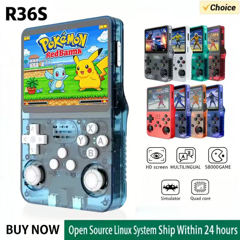 Retro Handheld Game Console R36S - R36S 휴대용 게임 콘솔 ARKOS 시스템