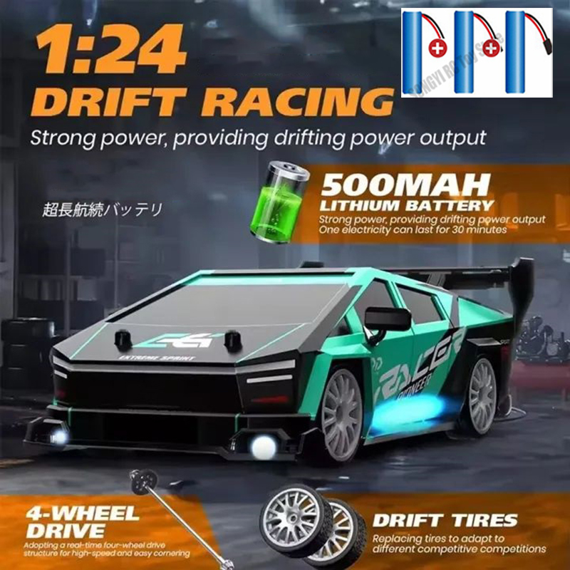Rc Drift Car 1 24 Scale 4Wd - 리모컨 자동차 RC 드리프트 2.4GHz 1:24