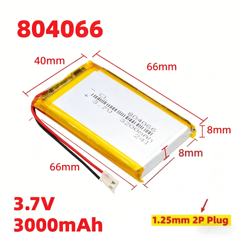 Retro Handheld Game Console R36S - 대용량 804066 리튬 폴리머 배터리 3.7V