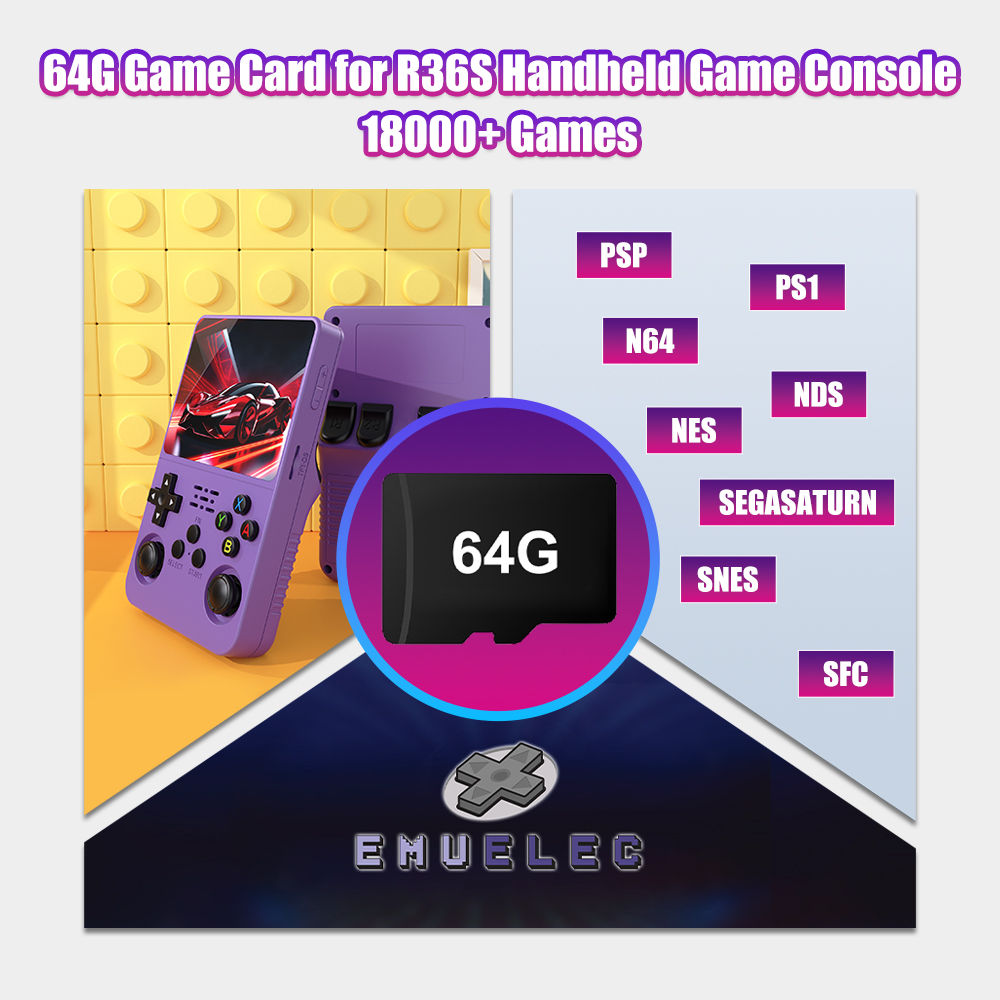 Retro Handheld Game Console R36S - R36S 비디오 레트로 휴대용 게임 콘솔
