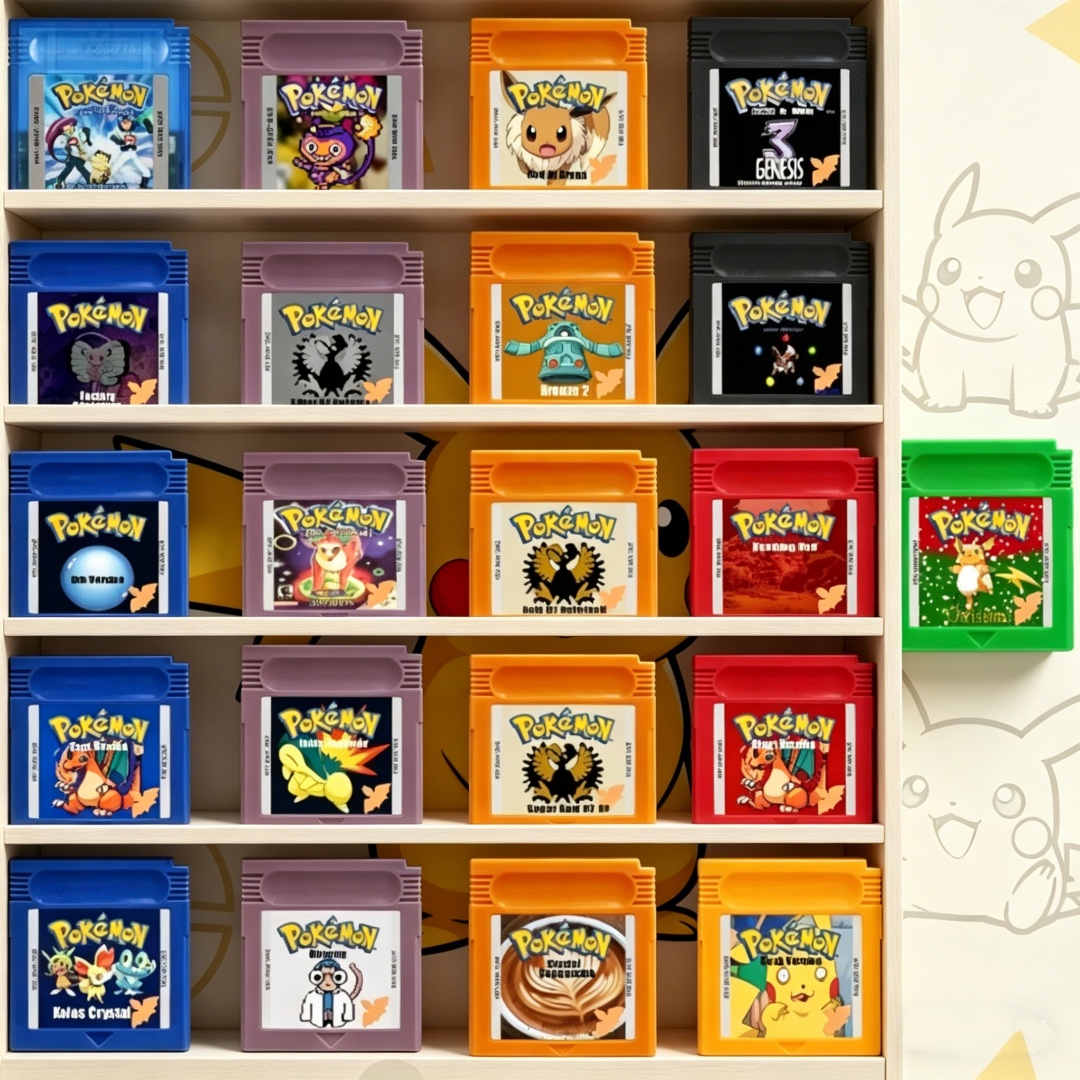 Board Games - GBC 포켓몬 시리즈 게임 카트리지 블랙