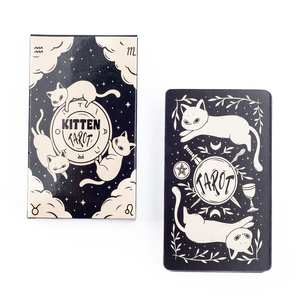 새끼 고양이 타로 데크 78Pcs 초보자를위한 귀여운  - Tarot Cards Deck With Guidebook 리뷰 및 가격