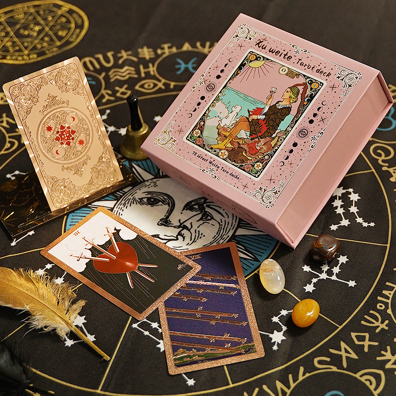 12*7cm 클래식 타로 카드, 핑크 박스, PVC 방 - Tarot Cards Deck With Guidebook 리뷰 및 가격