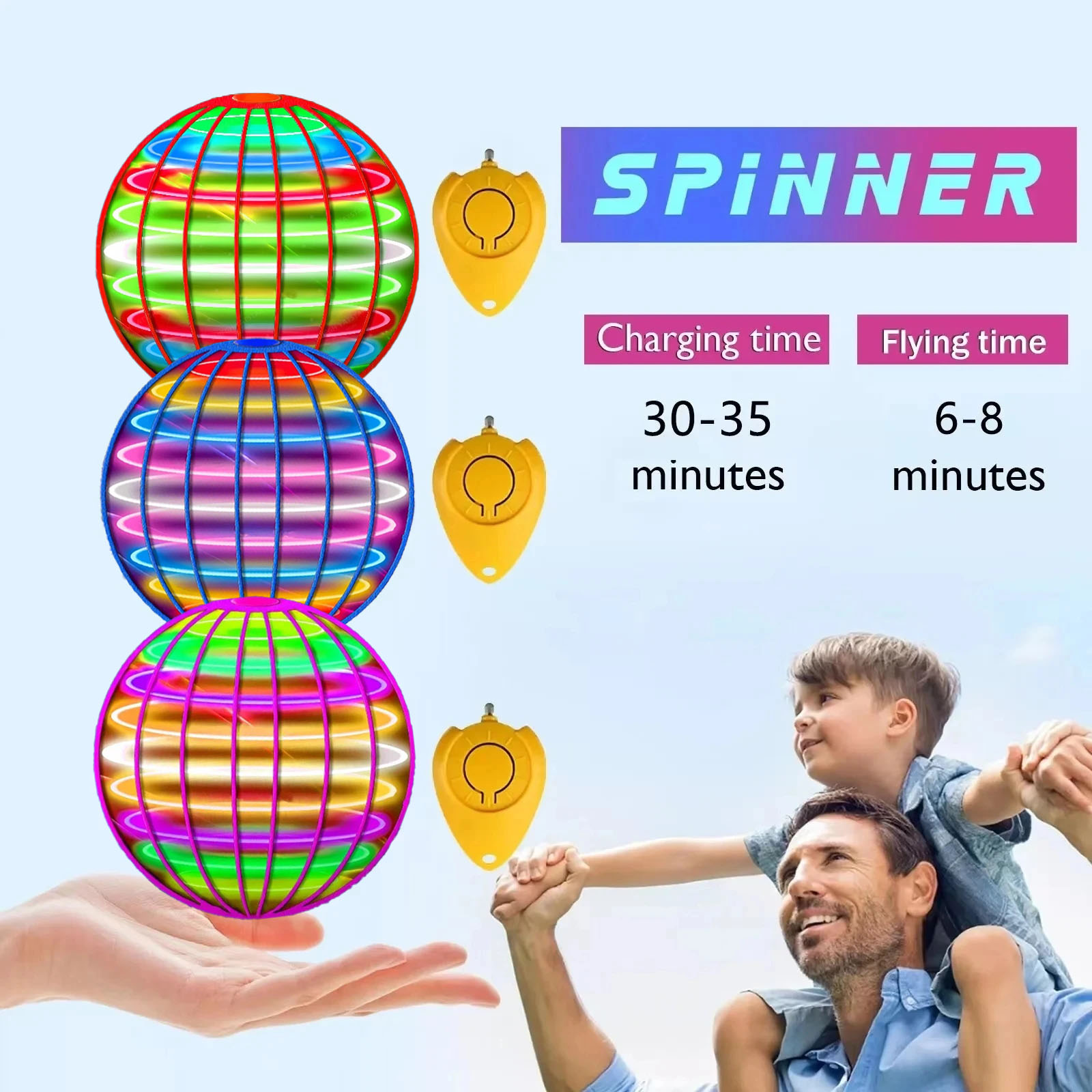 플라잉 볼 스피너 부메랑 Flyorb 매직 LED 조명 - Stem Solar Robot Kit For Kids 리뷰 및 가격