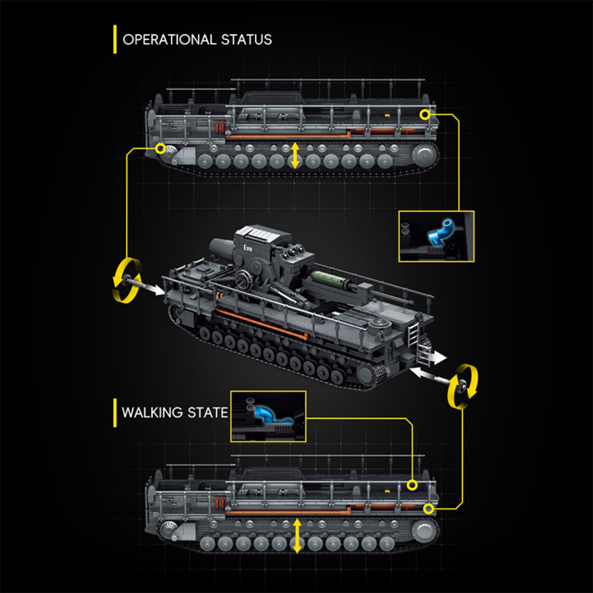 4706pcs 칼 모르타르 탄약 카트 빌딩 블록 12G - Lego Compatible Military Tank 리뷰 및 가격