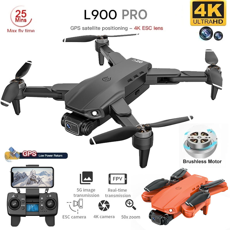 L900 Pro GPS 드론 4K 전문 HD 듀얼 카메 - Fpv Brushless Rc Drone 4K 리뷰 및 가격