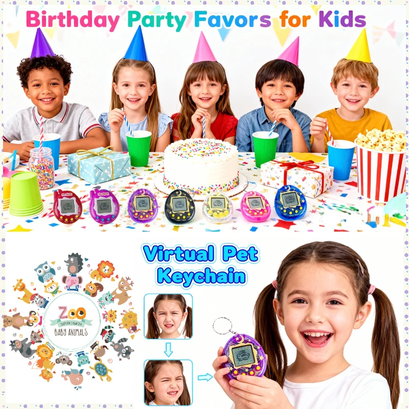 64-6PCS 가상 애완동물 키체인 다마고치 전자 장난 - Tamagotchi Electronic Pet Virtual 리뷰 및 가격