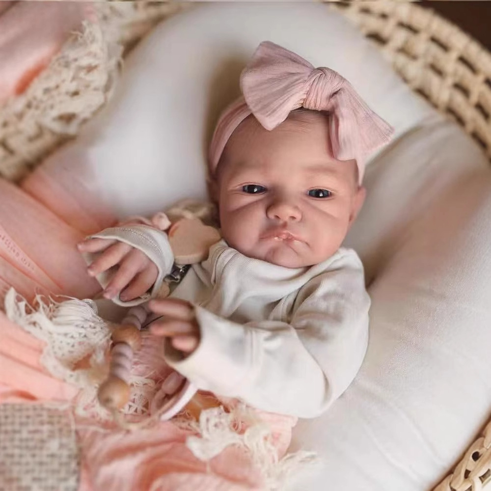 48CM 리본 실리콘 인형 오거스트 어웨이크 완성품 터 - Reborn Baby Doll Silicone Realistic 리뷰 및 가격