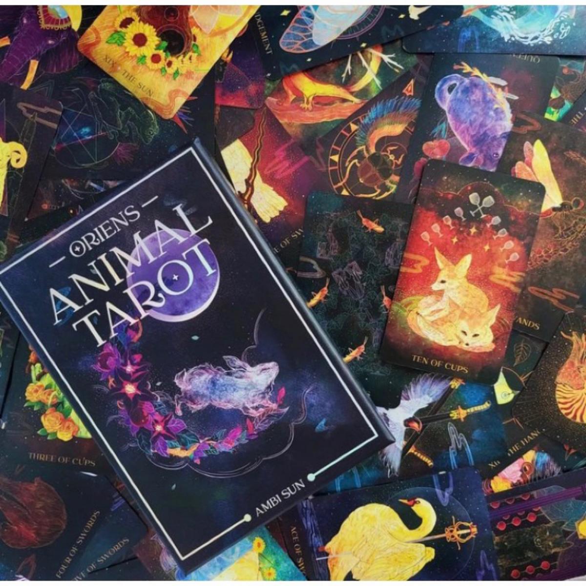 오리엔스 동물 타로 카드, 가이드북 포함, 12x7 c - Tarot Cards Deck With Guidebook 리뷰 및 가격