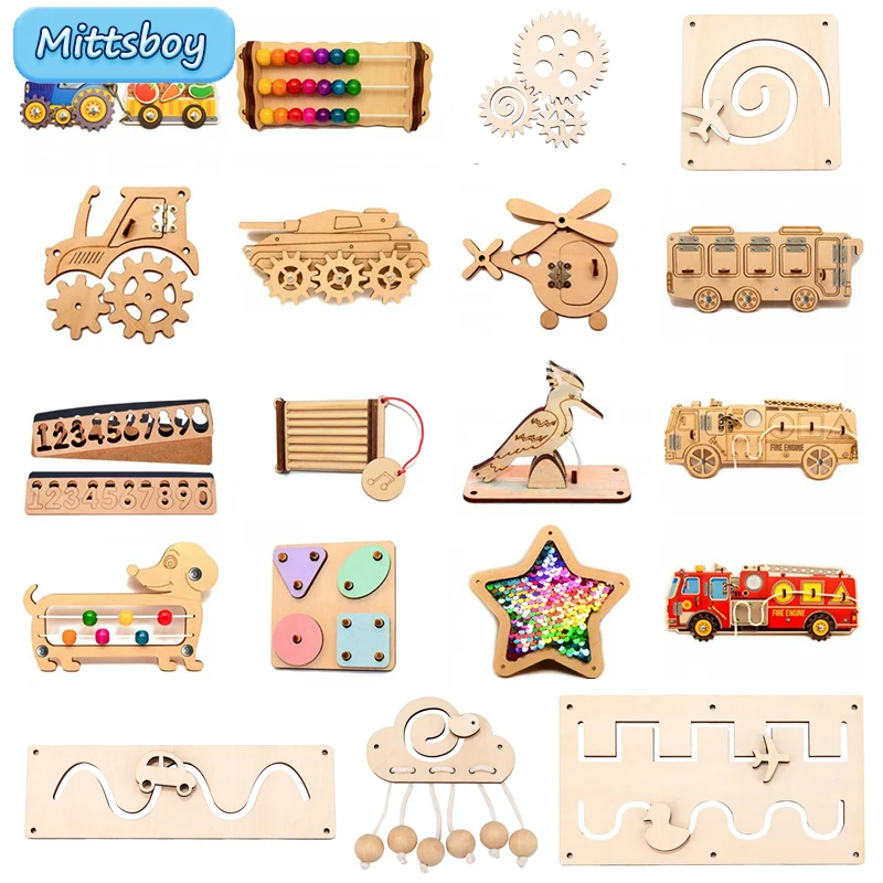 DIY 바쁜 보드 몬테소리 뜨거운 공기 Daloon 캐 - Montessori Wooden Busy Board Toddler 리뷰 및 가격
