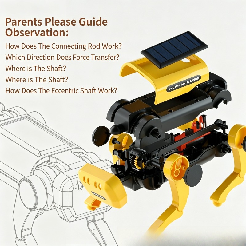 DIY 태양열 구동 보행 기계식 개 조립 키트 어린이  - Stem Solar Robot Kit For Kids 리뷰 및 가격