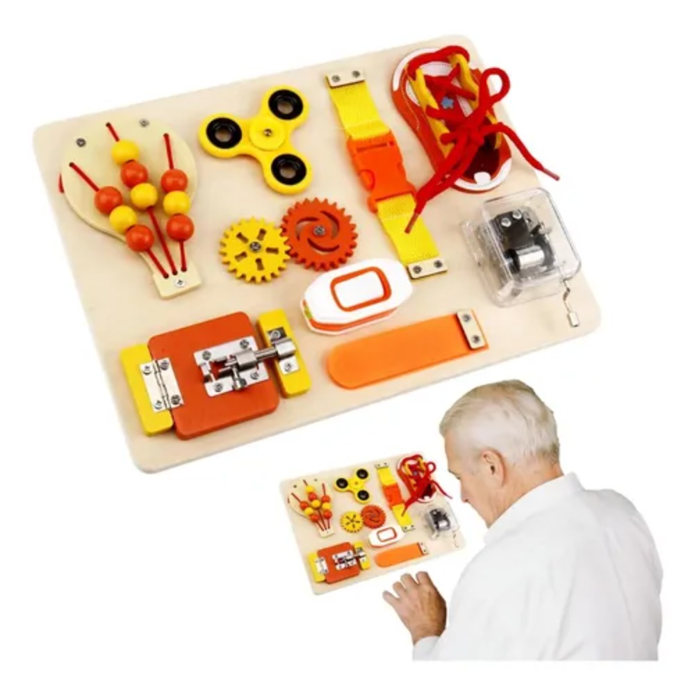몬테소리 나무 재질의 비지보드 장난감, 유아 감각 교육 - Montessori Wooden Busy Board Toddler 리뷰 및 가격