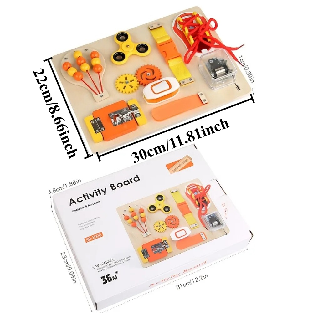 몬테소리 나무 재질의 비지보드 장난감, 유아 감각 교육 - Montessori Wooden Busy Board Toddler 리뷰 및 가격