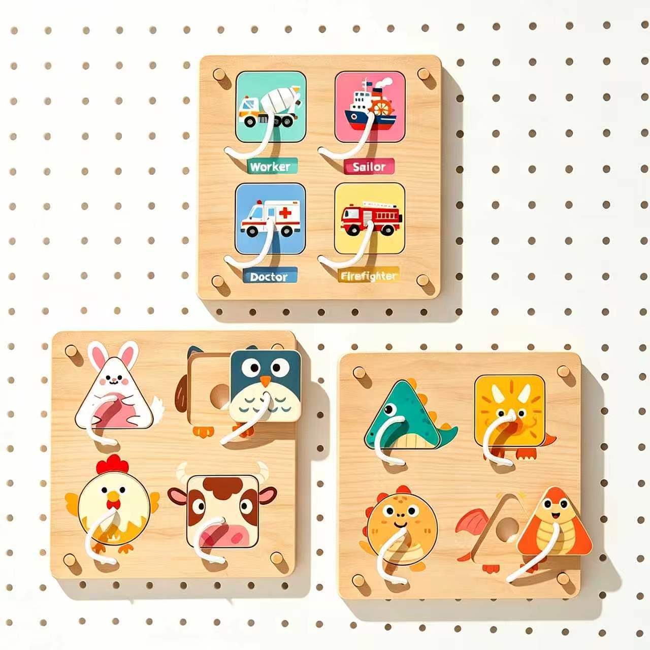 몬테소리 나무 놀이판 DIY 액세서리 감각 활동 인지  - Montessori Wooden Busy Board Toddler 리뷰 및 가격