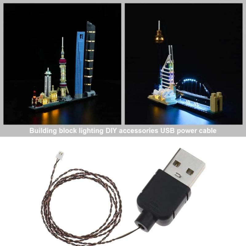 DIY 50cm USB 전원 케이블 빌딩 블록 조명과  - Building Blocks 리뷰 및 가격