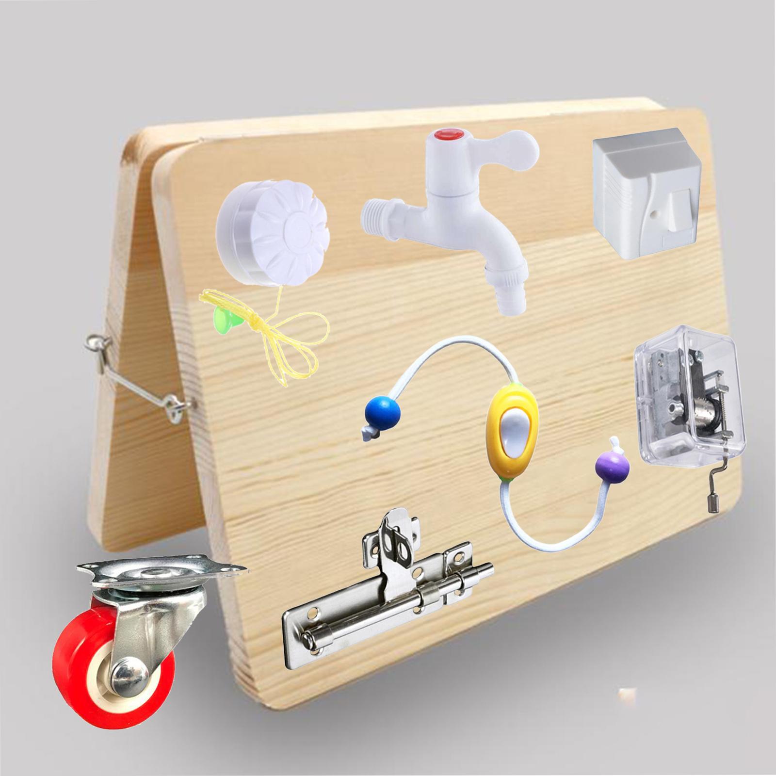 몬테소리 감각 활동판 교육용 나무 장난감 유아 여행 활 - Montessori Wooden Busy Board Toddler 리뷰 및 가격