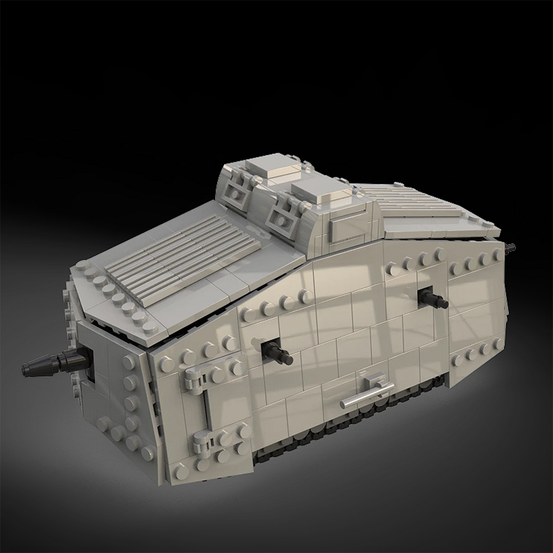 MOC WW1 독일 군사 A7V 전투 탱크 빌딩 블록  - Lego Compatible Military Tank 리뷰 및 가격